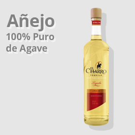 Imagen de Botella de Tequila El Charro  Añejo